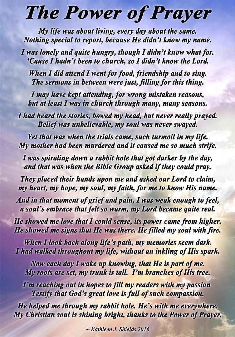 Power of Prayer background