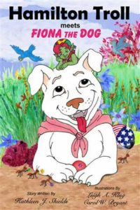 Hamilton Troll meets Fiona Dog by Kathleen J. Shields