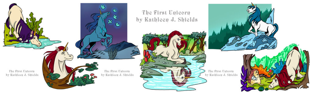 Almost everyone knows what a unicorn is, but do you know where they came from? Who was the first unicorn? How did he get his golden horn? And why did others follow in his footsteps? Aden is an energetic young horse, who believes that giving of his time and gifts is the best way to share hope in the world. One evening, he is visited by an angel who bestows a gift of gold upon his forehead, “You cannot see or spend it. It’s for others to behold.” However, when he returns home that evening, the herd sees the horn as a weapon and chases him away. Sad but not deterred, Aden continues to offer a helping hand and care for others with his horn. However, when his mother is injured, he discovers his horn can perform miracles. It was that first miracle that softened the hearts of the others and inspired them to follow in his hoof-prints and lead a God-filled life as well. This story is about love, acceptance, kindness and giving. It is the story of the First Unicorn and how God’s creation would succeed at greatness. “Anything is possible if love is what you choose. Miracles can happen if you share the good news.”